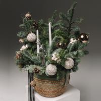 композиция в кашпо большая